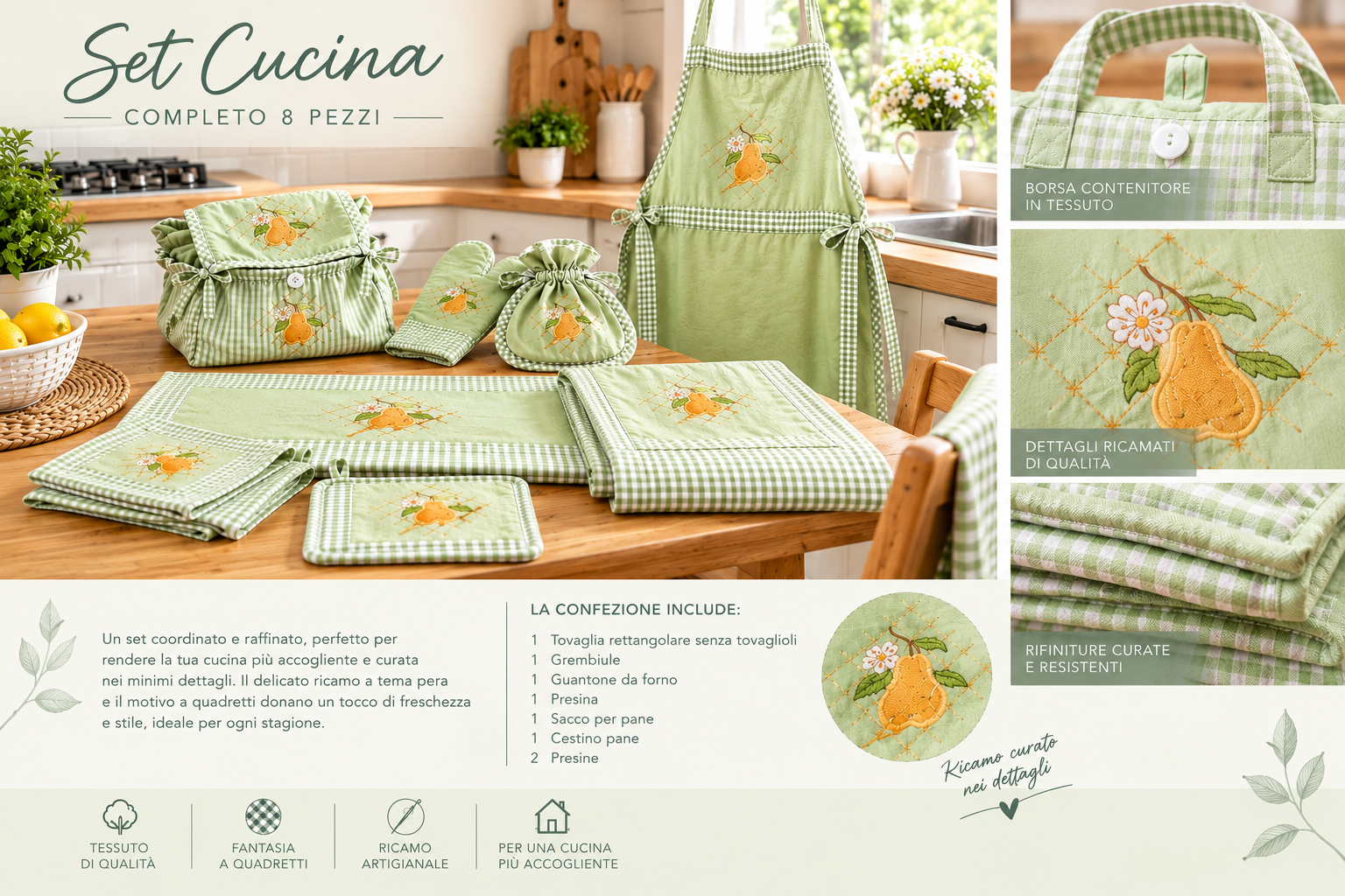 ChatGPT Image 11 set 2026, 18_51_55 Set cucina 8 pezzi TASCA - immagine 1